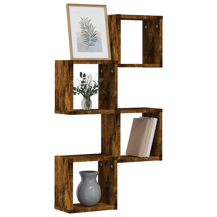 Șemele de perete 4 pcs Maro 26 x 15 x 26 cm Lemn compozit - WALTI WALTI