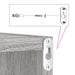 Șemele de perete 4 pcs Gri 26 x 15 x 26 cm Lemn compozit - WALTI WALTI