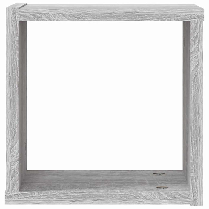 Șemele de perete 4 pcs Gri 26 x 15 x 26 cm Lemn compozit - WALTI WALTI