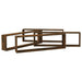 Rafturi de perete cub, 4 buc., stejar fumuriu 100x15x30 cm lemn - WALTI WALTI