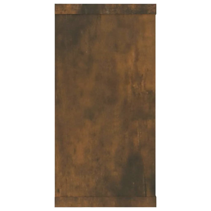 Rafturi de perete cub, 4 buc., stejar fumuriu 100x15x30 cm lemn - WALTI WALTI