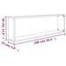 Rafturi de perete cub, 4 buc., stejar fumuriu 100x15x30 cm lemn - WALTI WALTI