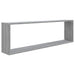 Rafturi de perete cub, 2 buc., gri sonoma, 100x15x30 cm, lemn - WALTI WALTI