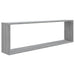 Rafturi de perete cub, 4 buc., gri sonoma, 100x15x30 cm, lemn - WALTI WALTI