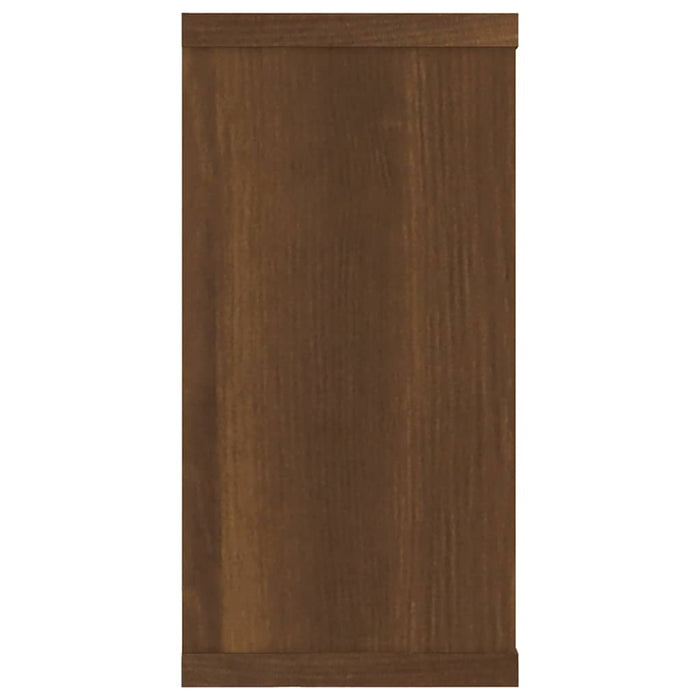 Rafturi de perete cub, 2 buc., stejar maro 100x15x30 cm lemn WALTI