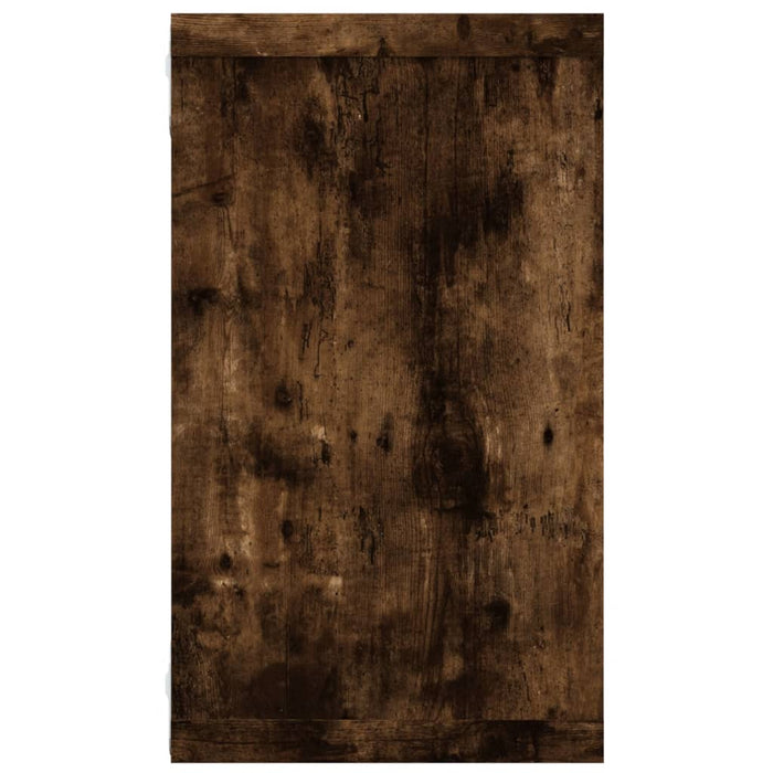Rafturi de perete cub, 4 buc. stejar fumuriu 80x15x26,5 cm lemn - WALTI WALTI