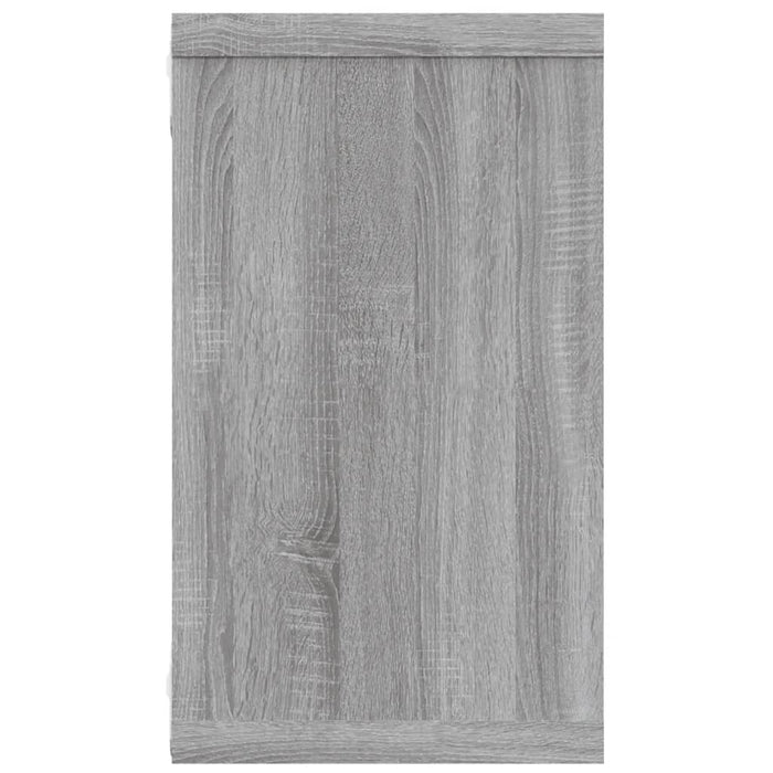 Rafturi de perete cub, 4 buc., gri sonoma, 80x15x26,5 cm, lemn - WALTI WALTI