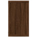 Rafturi de perete cub, 2 buc. stejar maro, 80x15x26,5 cm, lemn - WALTI WALTI