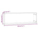 Rafturi de perete cub, 2 buc. stejar maro, 80x15x26,5 cm, lemn - WALTI WALTI