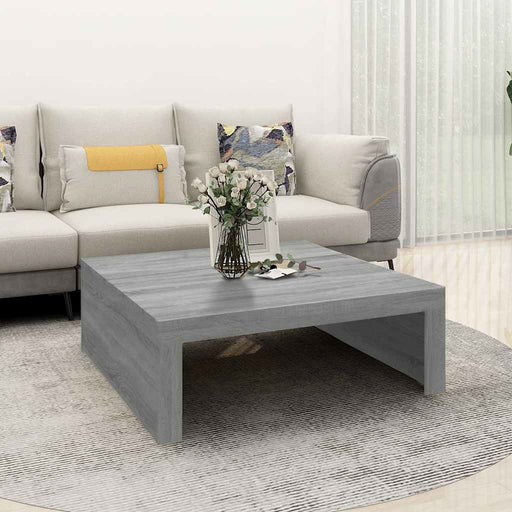 Măsuță de cafea, gri sonoma, 100x100x35 cm, lemn prelucrat - WALTI WALTI