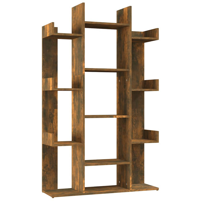 Bibliotecă, stejar fumuriu, 86x25,5x140 cm, lemn prelucrat - WALTI WALTI