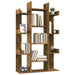 Bibliotecă, stejar fumuriu, 86x25,5x140 cm, lemn prelucrat - WALTI WALTI