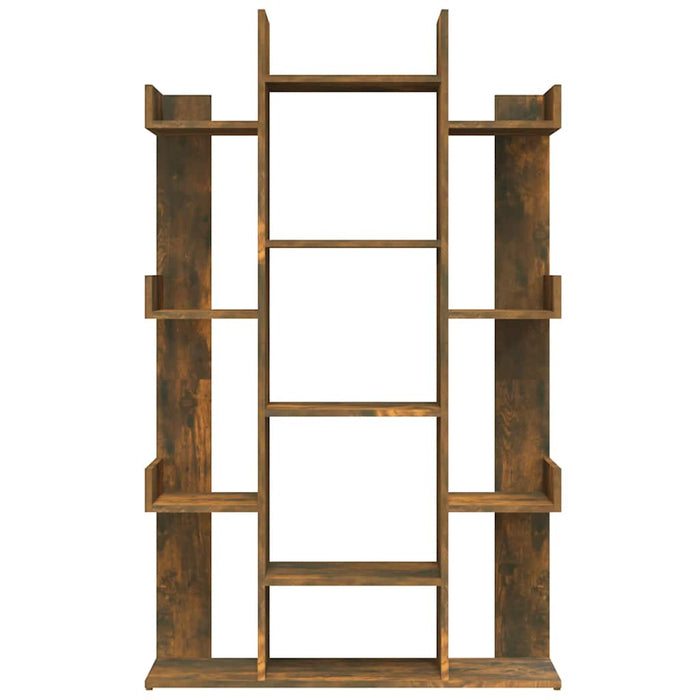 Bibliotecă, stejar fumuriu, 86x25,5x140 cm, lemn prelucrat - WALTI WALTI