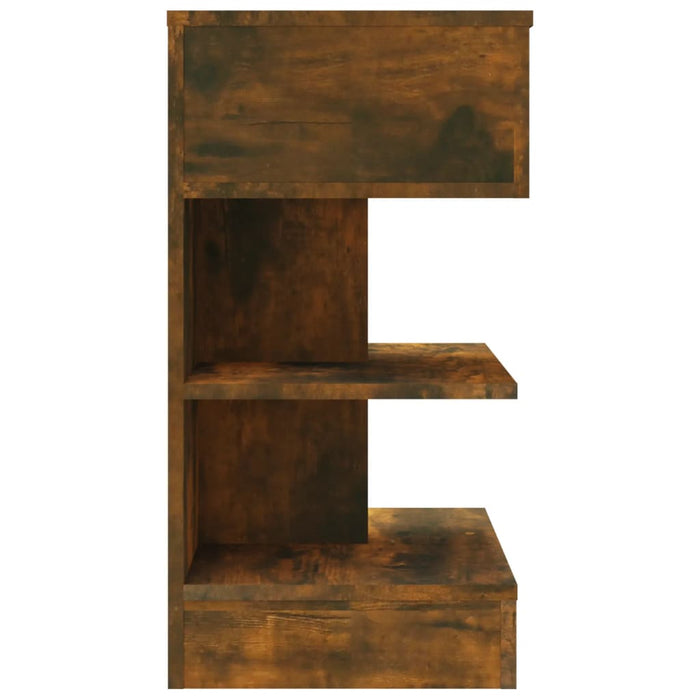 Noptiere, 2 buc., stejar fumuriu, 40x35x65 cm, lemn prelucrat - WALTI WALTI