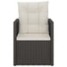 Set mobilier de exterior cu perne, 3 piese, negru, poliratan - WALTI WALTI
