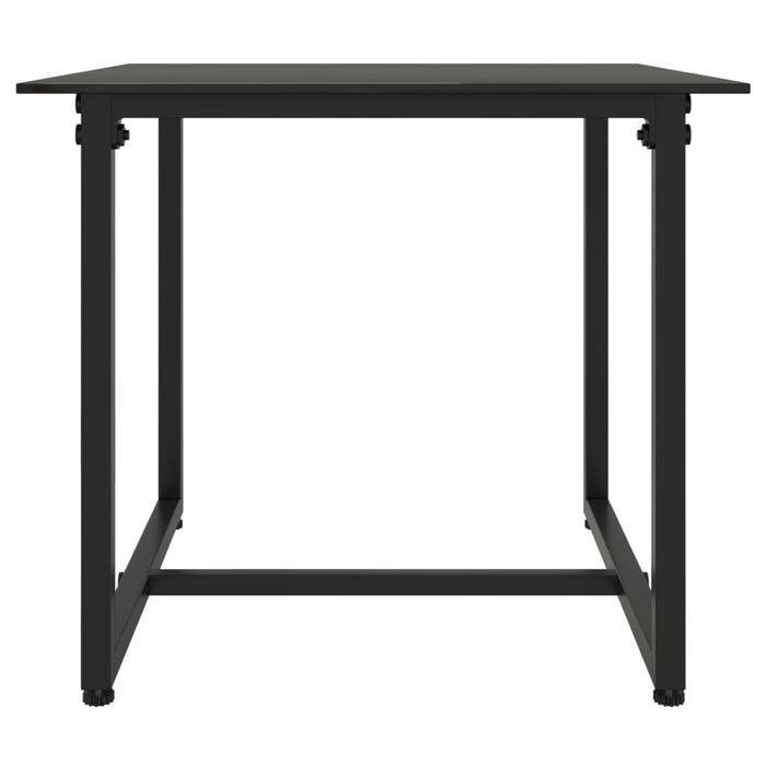 Set mobilier de exterior cu perne, 3 piese, negru, poliratan - WALTI WALTI
