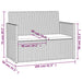 Set mobilier de exterior cu perne, 4 piese, negru, poliratan - WALTI WALTI