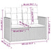 Set mobilier de exterior cu perne, 4 piese, gri, poliratan - WALTI WALTI
