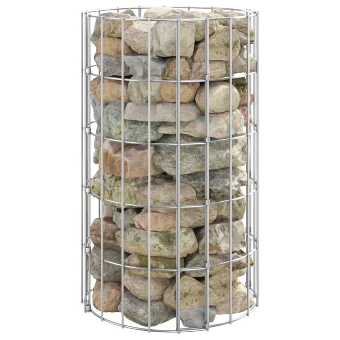 Stâlp de gabion, Ø30x50 cm, oțel galvanizat, circular - WALTI WALTI