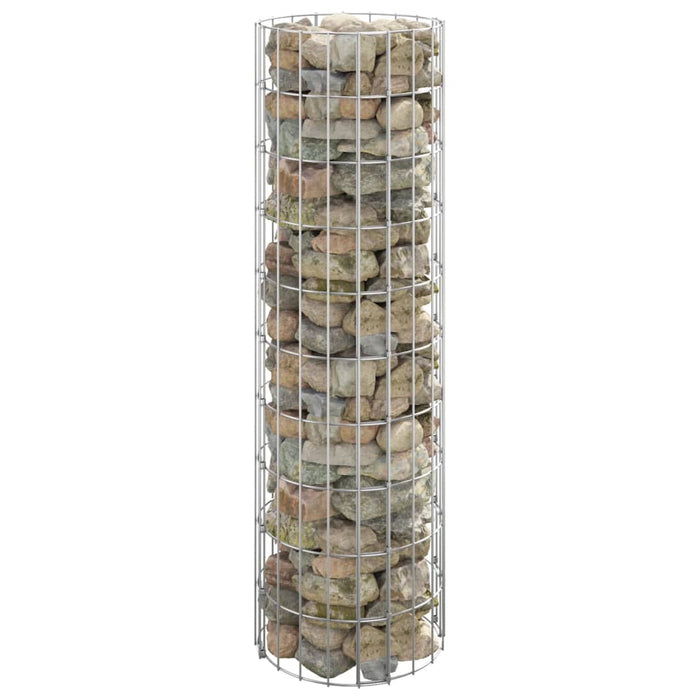 Stâlp de gabion, Ø30x100 cm, oțel galvanizat, circular - WALTI WALTI