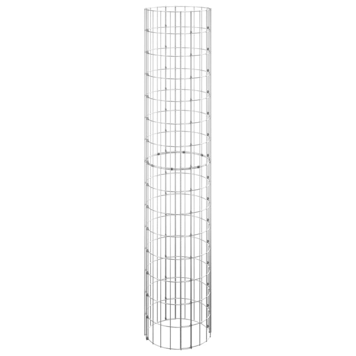 Stâlp de gabion, Ø30x150 cm, oțel galvanizat, circular - WALTI WALTI