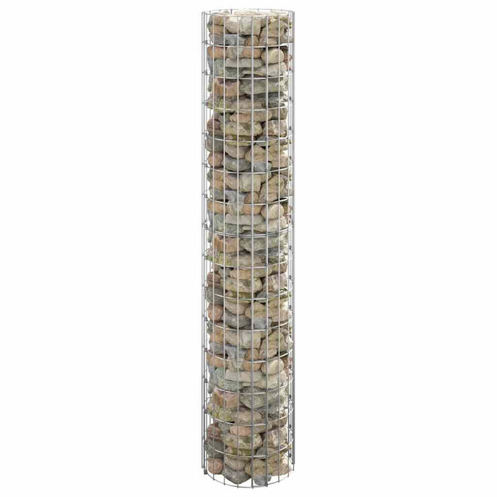 Stâlp de gabion, Ø30x150 cm, oțel galvanizat, circular - WALTI WALTI