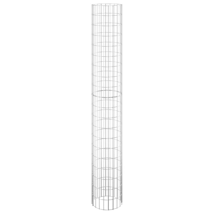 Stâlp de gabion, Ø30x200 cm, oțel galvanizat, circular - WALTI WALTI