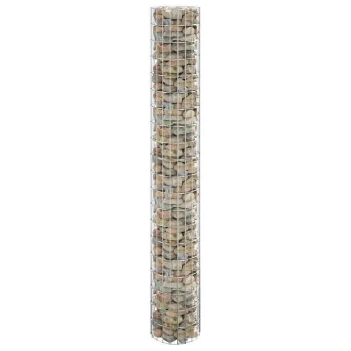 Stâlp de gabion, Ø30x200 cm, oțel galvanizat, circular - WALTI WALTI