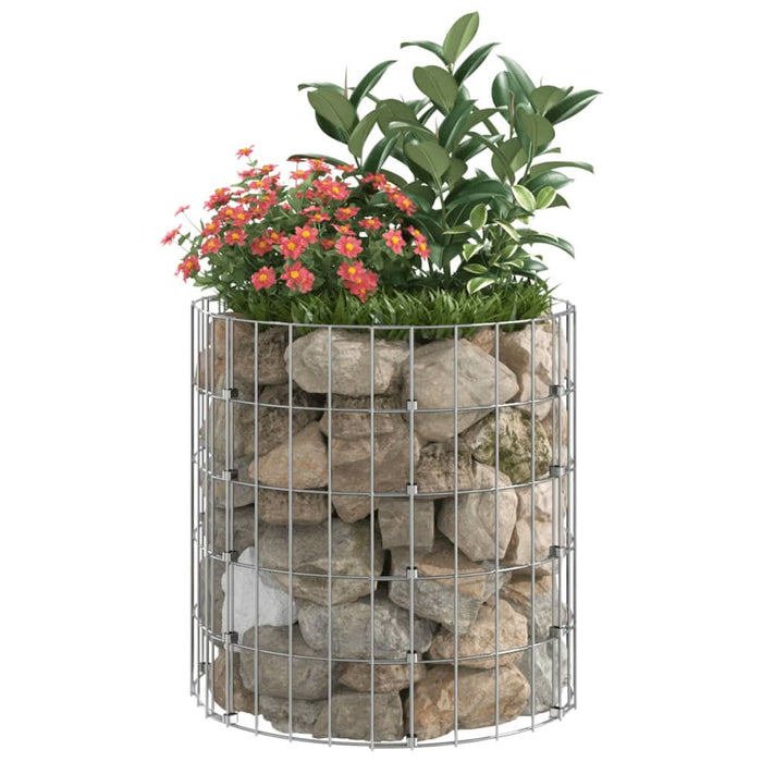 Stâlp de gabion, Ø50x50 cm, oțel galvanizat, circular - WALTI WALTI