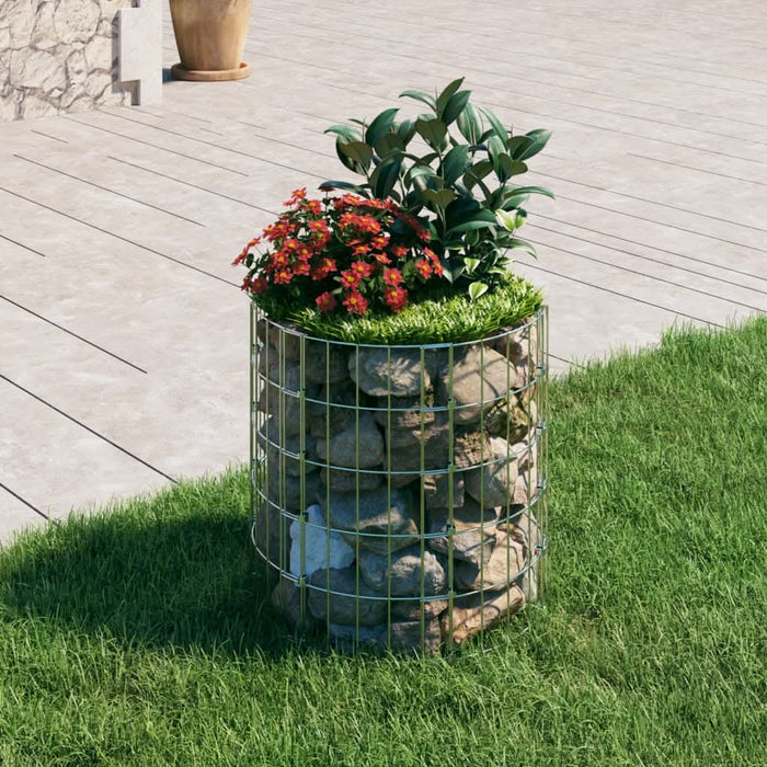 Stâlp de gabion, Ø50x50 cm, oțel galvanizat, circular - WALTI WALTI