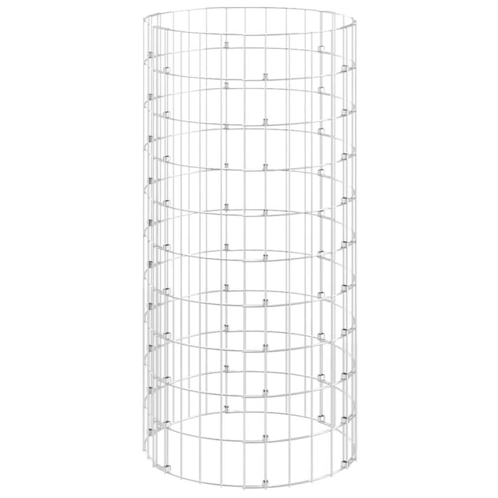 Stâlp de gabion, Ø50x100 cm, oțel galvanizat, circular - WALTI WALTI