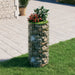 Stâlp de gabion, Ø50x100 cm, oțel galvanizat, circular - WALTI WALTI
