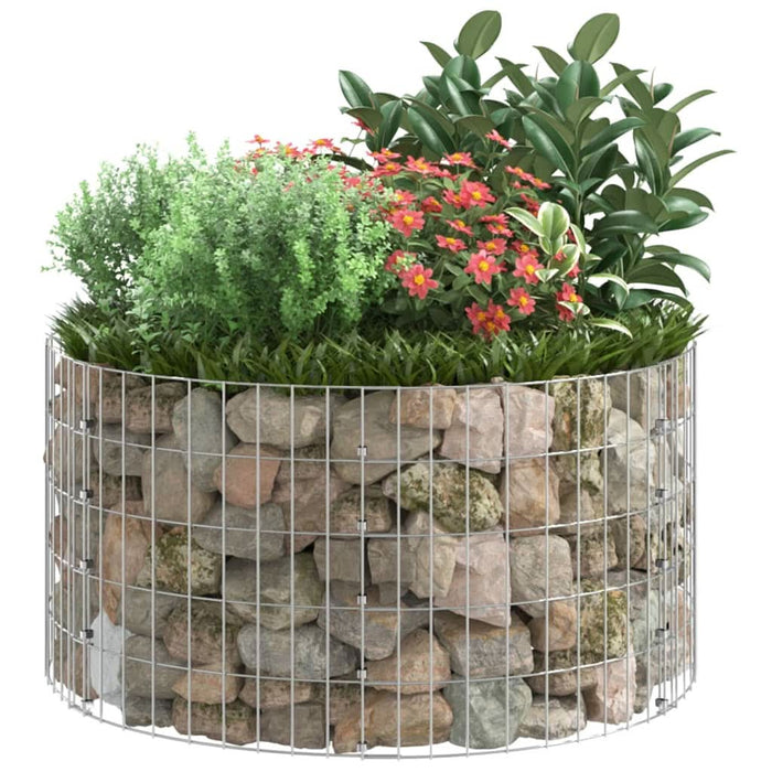 Stâlp de gabion, Ø100x50 cm, oțel galvanizat, circular - WALTI WALTI