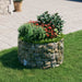 Stâlp de gabion, Ø100x50 cm, oțel galvanizat, circular - WALTI WALTI
