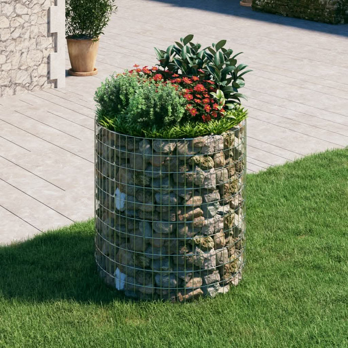 Stâlp de gabion, Ø100x100 cm, oțel galvanizat, circular - WALTI WALTI