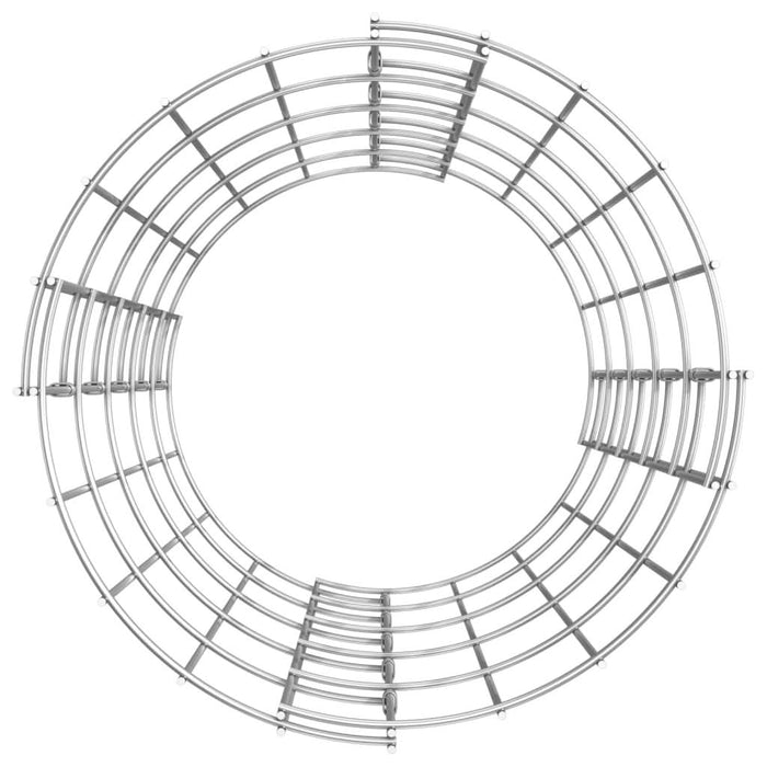 Strat înălțat gabion 3 buc. Ø30x50 cm oțel galvanizat circular - WALTI WALTI