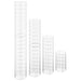 Straturi înălțate gabion 4 buc. Ø30x50/100/150/200 cm circulare - WALTI WALTI