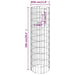 Straturi înălțate gabion 4 buc. Ø30x50/100/150/200 cm circulare - WALTI WALTI