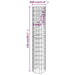 Straturi înălțate gabion 4 buc. Ø30x50/100/150/200 cm circulare - WALTI WALTI