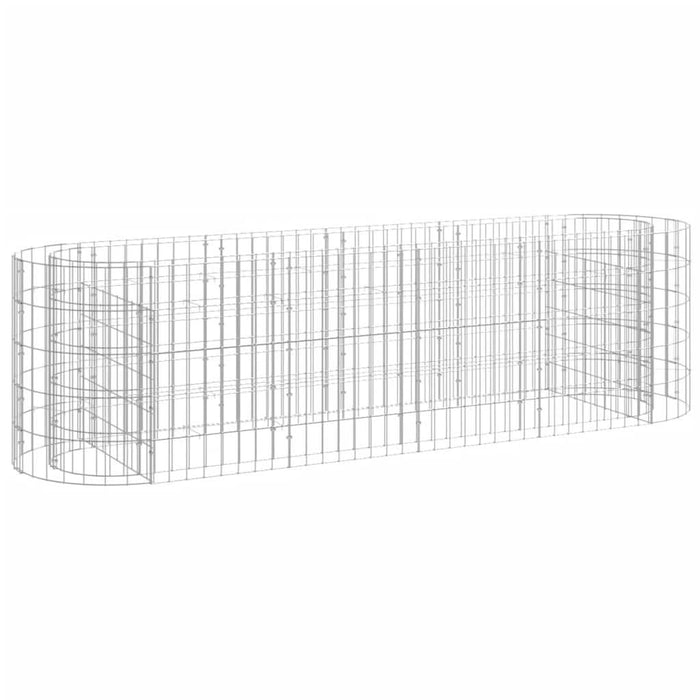 Strat înălțat gabion, 190x50x50 cm, fier galvanizat - WALTI WALTI