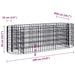 Strat înălțat gabion, 190x50x50 cm, fier galvanizat - WALTI WALTI