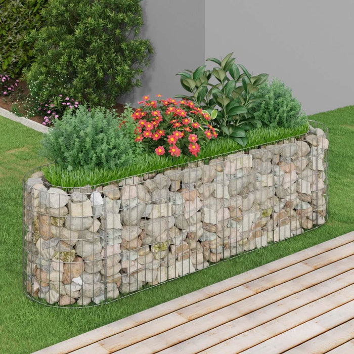 Strat înălțat gabion, 190x50x50 cm, fier galvanizat - WALTI WALTI