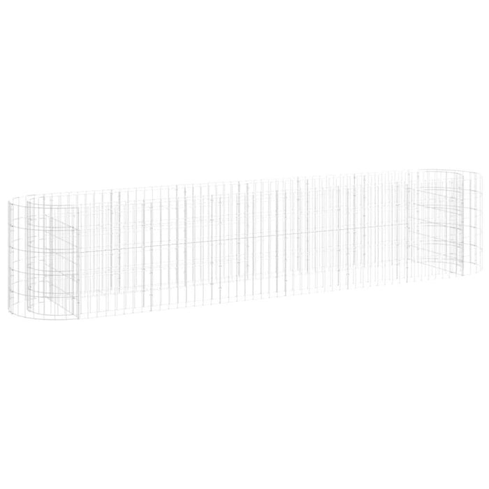 Strat înălțat gabion, 260x50x50 cm, fier galvanizat - WALTI WALTI