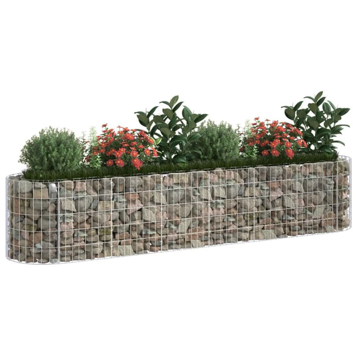Strat înălțat gabion, 260x50x50 cm, fier galvanizat - WALTI WALTI