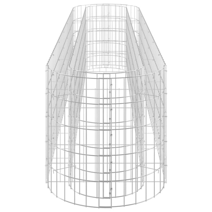 Strat înălțat gabion, 260x50x50 cm, fier galvanizat - WALTI WALTI