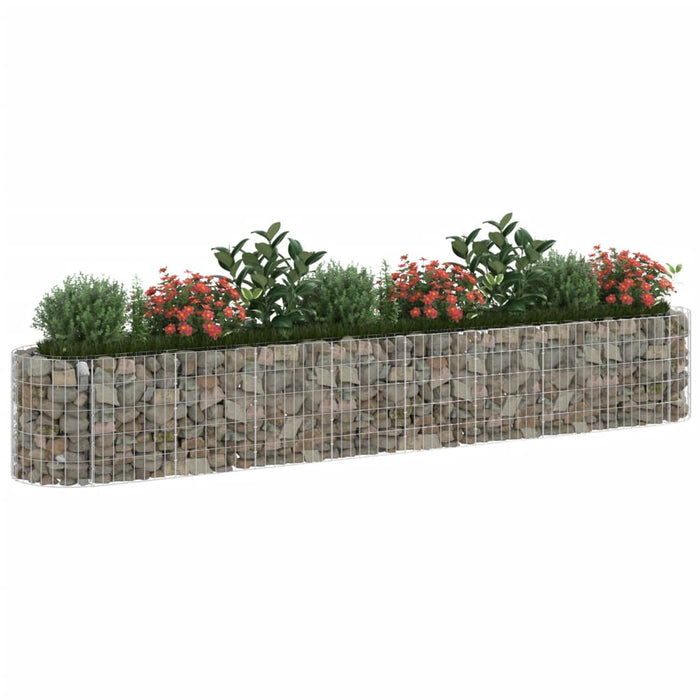 Strat înălțat gabion, 330x50x50 cm, fier galvanizat - WALTI WALTI