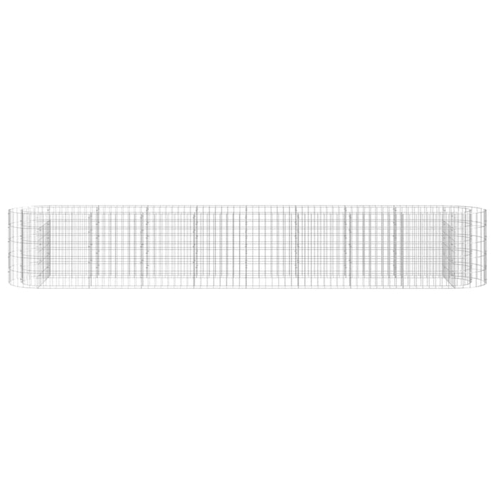 Strat înălțat gabion, 330x50x50 cm, fier galvanizat - WALTI WALTI
