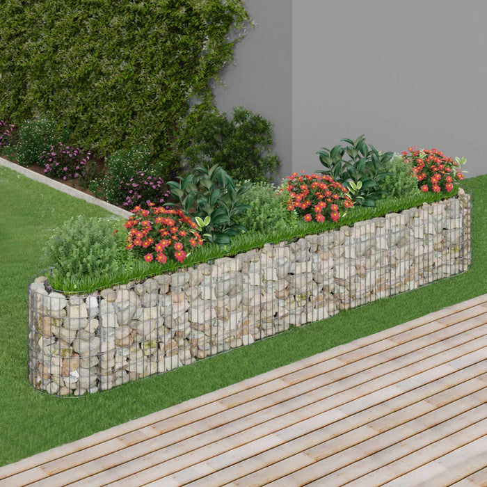 Strat înălțat gabion, 330x50x50 cm, fier galvanizat - WALTI WALTI