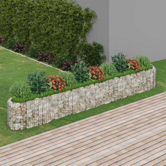 Strat înălțat gabion, 400x50x50 cm, fier galvanizat - WALTI WALTI