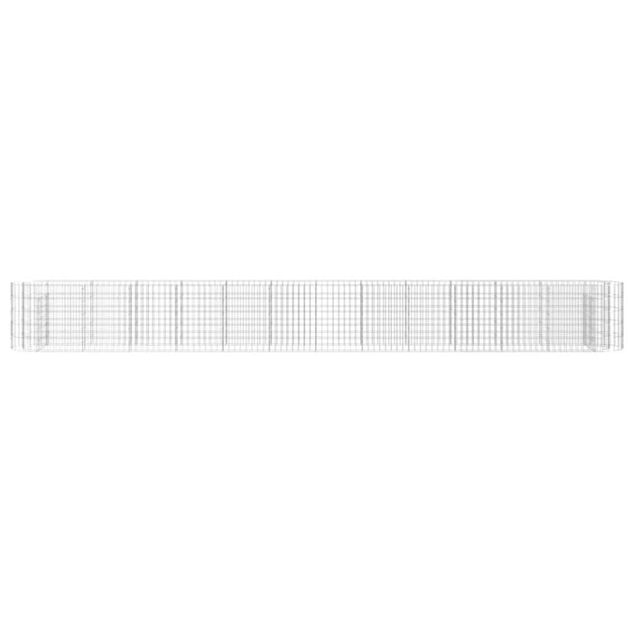 Strat înălțat gabion, 470x50x50 cm, fier galvanizat - WALTI WALTI